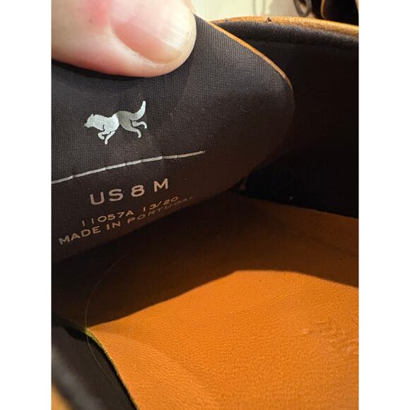 Wolf & Shepherd Men's 8 Crossover Wingtip Italian Leather Hybrid Dress Shoes - Picture 16 of 16